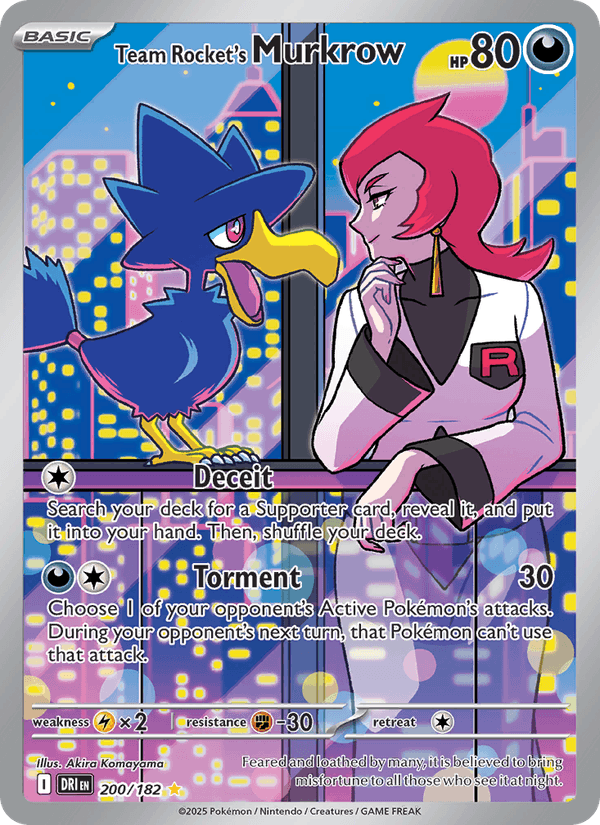 200/182 — Team Rocket's Murkrow — Destined Rivals